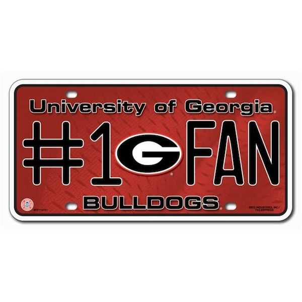 Rico Industries Georgia Bulldogs License Plate No 1 Fan 9474628976 - main